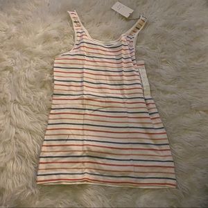 A new day striped tank top